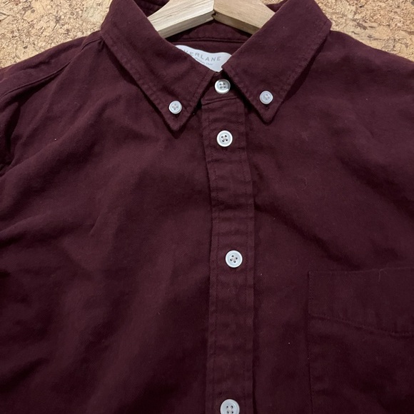Everlane Men's Burgundy Shirt - Picture 3 of 4
